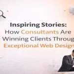 consultants winning clients through exceptional web design with modern business visuals