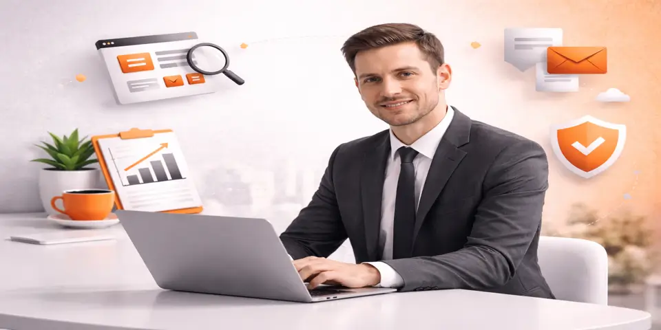 consultant working on web design strategy to attract and convert clients