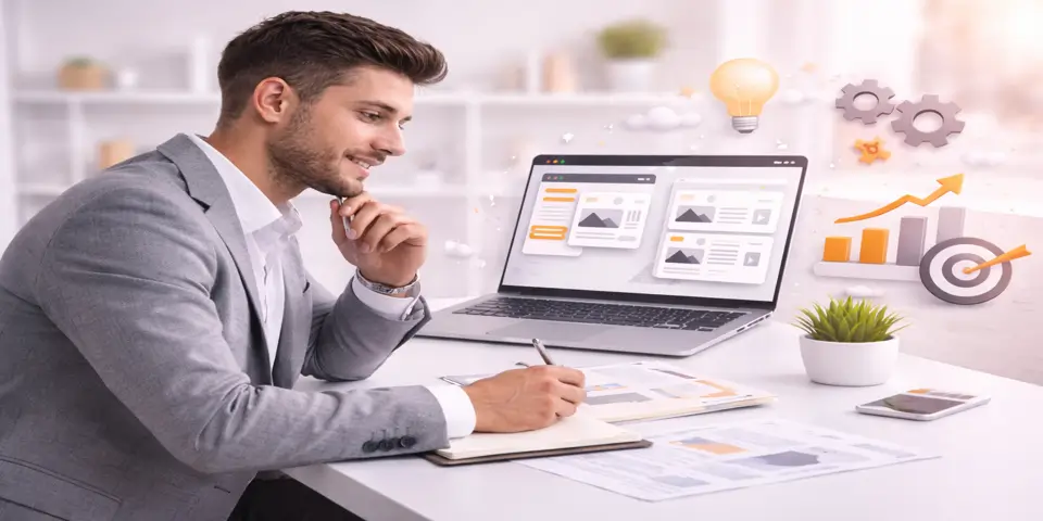 consultant planning future web design strategies for digital growth