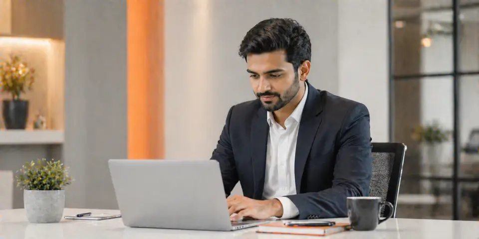 professional consultant planning digital marketing strategy for consulting business growth