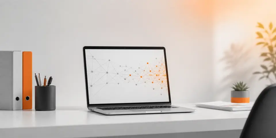 modern laptop workspace showing delayed AI adoption impact on consulting business performance