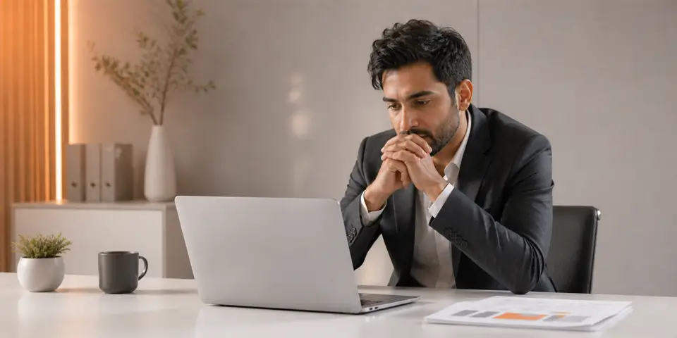 professional consultant reflecting on delayed AI adoption and its effect on consulting growth