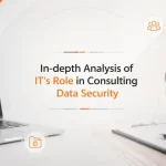 IT systems protecting consulting data security with advanced cybersecurity infrastructure