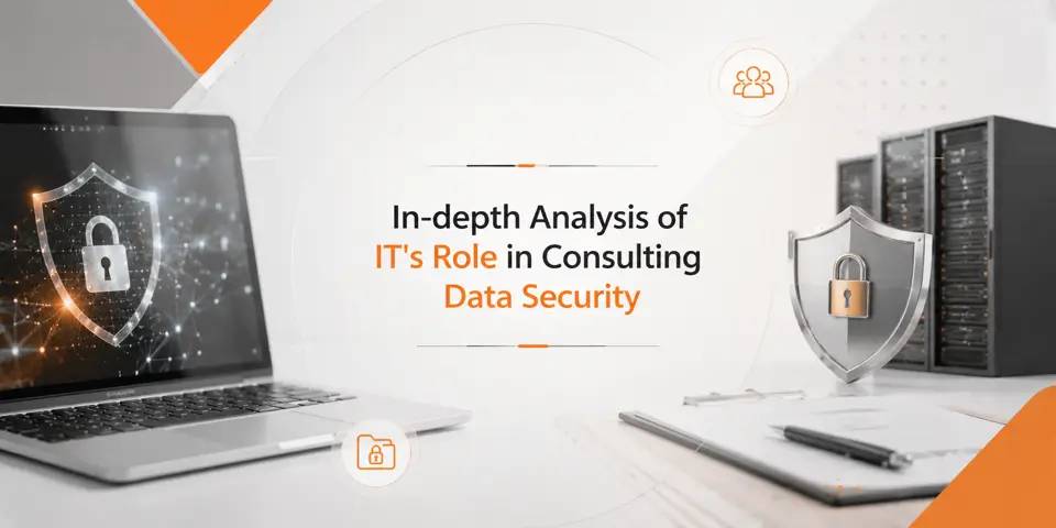 IT systems protecting consulting data security with advanced cybersecurity infrastructure