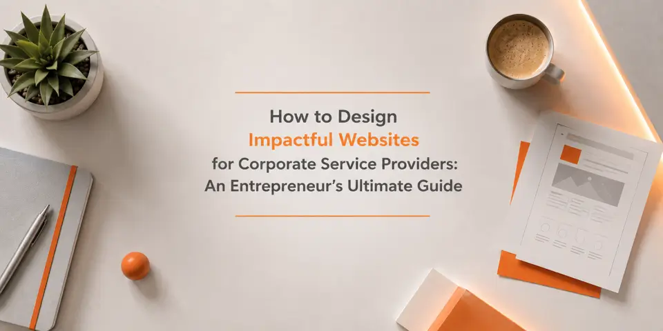 Corporate website design strategy featuring modern UX, branding, and growth-focused web elements