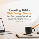 Modern corporate website showcasing 2026 web design trends for digital growth