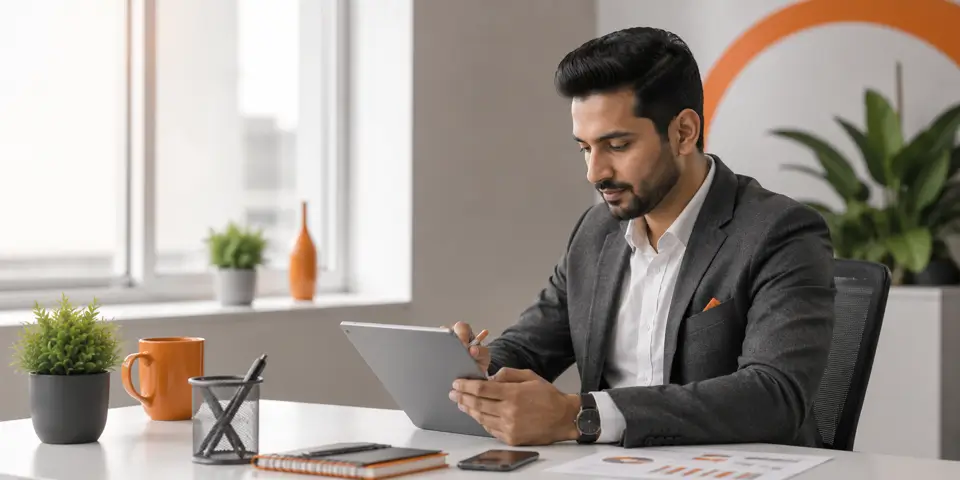 Corporate social media strategist managing digital engagement and online marketing campaigns