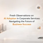 AI adoption in corporate services driving innovation, automation, and future business success