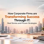 Corporate firms transforming business success through IT strategies, cloud technology, data, and digital infrastructure